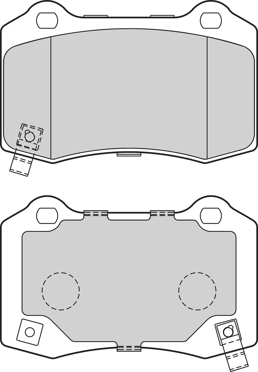 Jeu de 4 plaquettes de frein VALEO ref. 302762